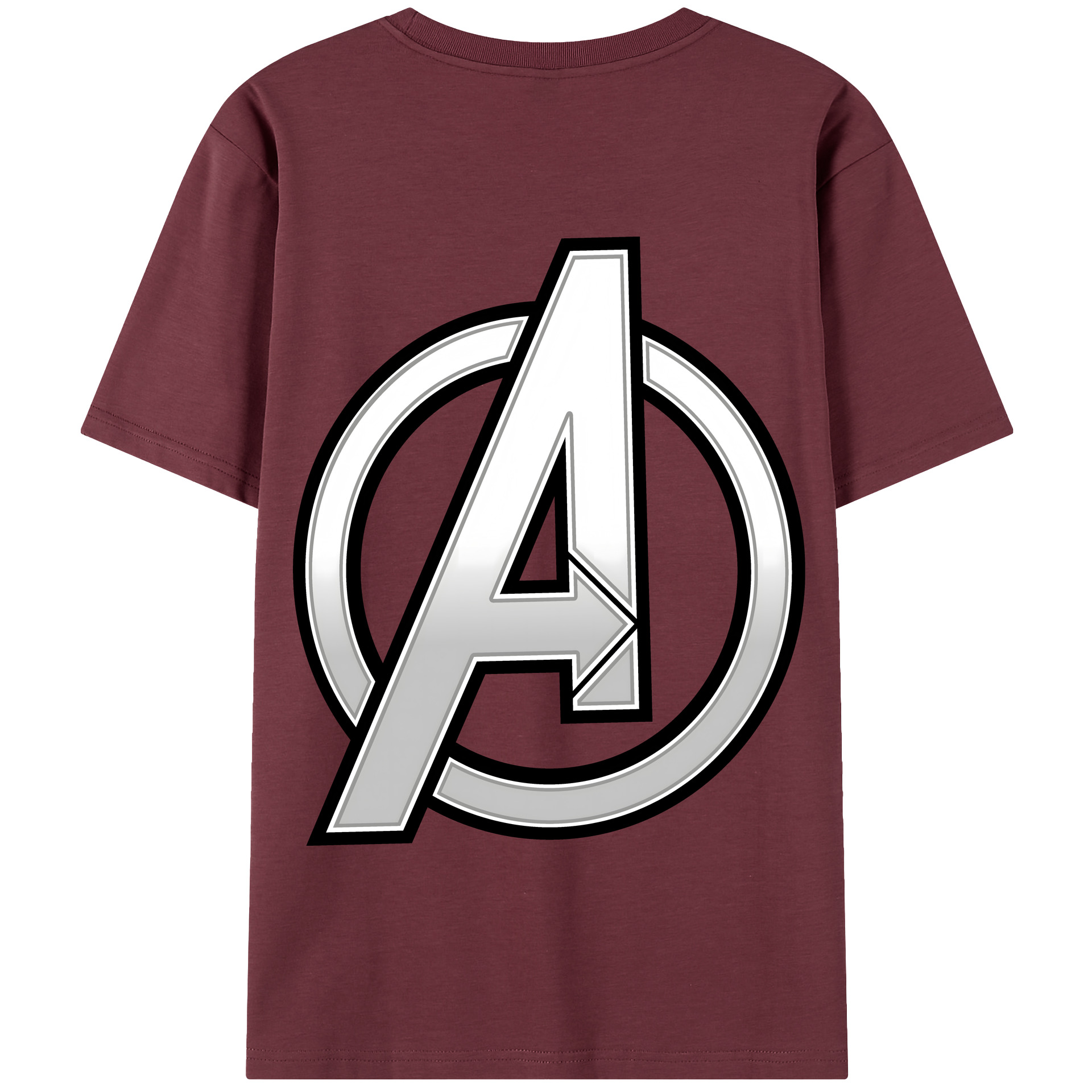 （画像用） アベンジャーズ The Avengers 綿100％半袖Tシャツ（背面プリント）